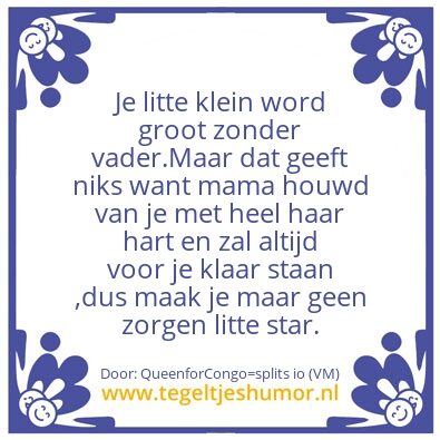 Tegeltje: Gescheiden en zwangerschap