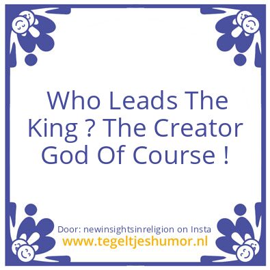 Tegeltje: ONE KING.