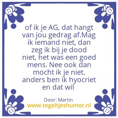 Tegeltje: Dit is het leven