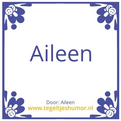 Tegeltje: Aileen