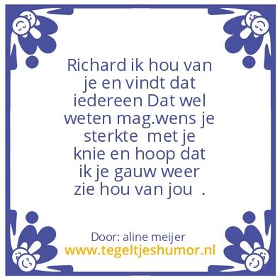 Tegeltje: richard