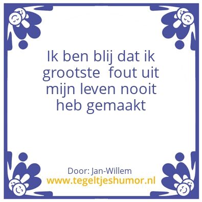 Tegeltje: Gelukkig