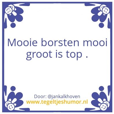 Tegeltje: Ja