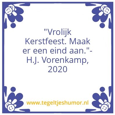 Tegeltje: kerst