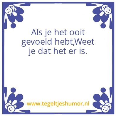 Tegeltje: Liefde