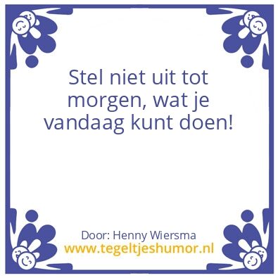 Tegeltje: waarheid