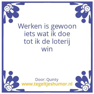 Tegeltje: Quinty
