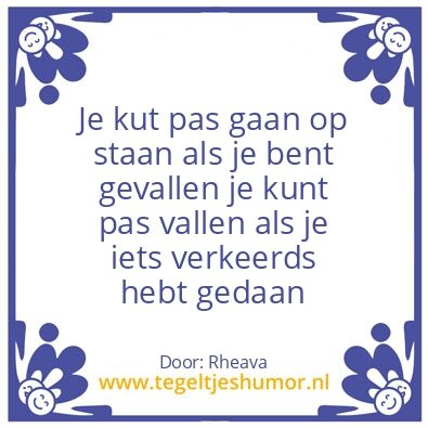 Tegeltje: Leef