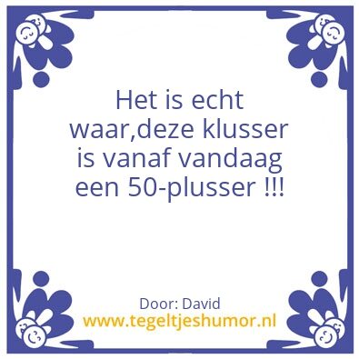 Tegeltje: Verjaardagsspreuk