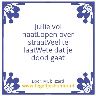Tegeltje: Rauw