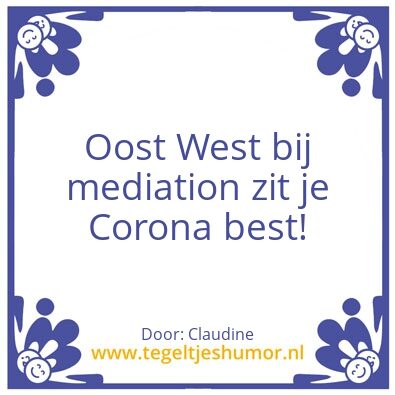 Tegeltje: Oost West
