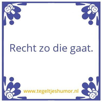 Tegeltje: Als de Heer maar voor je zorgt