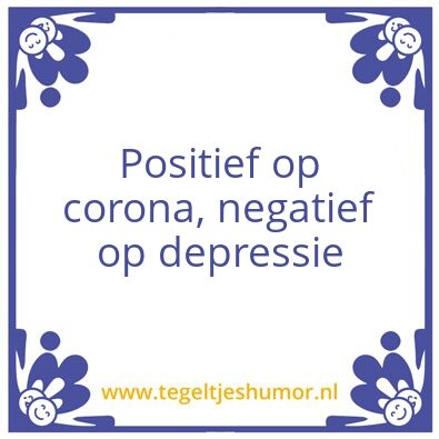 Tegeltje: Corona