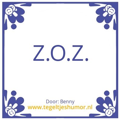 Tegeltje: Ommekeer.