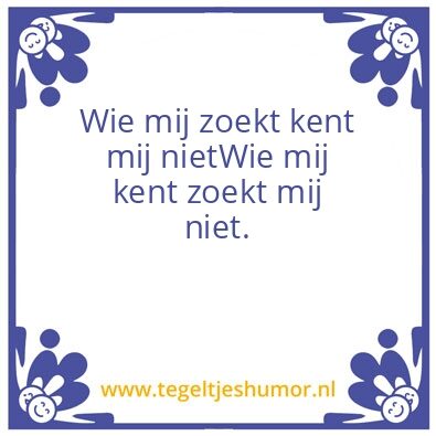 Tegeltje: Zoeken
