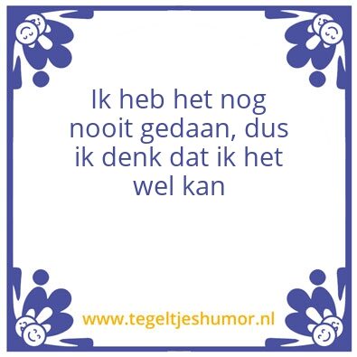 Tegeltje: .