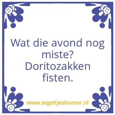 Tegeltje: Doritos