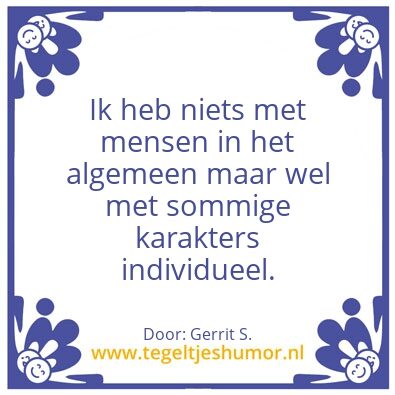 Tegeltje: Ik ben Gerrit.