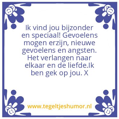 Tegeltje: Liefde
