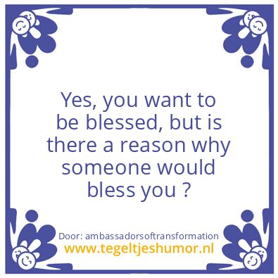 Tegeltje: is there a reason ?