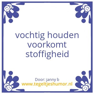 Tegeltje: proost
