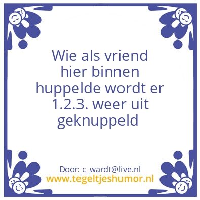 Tegeltje: Cor