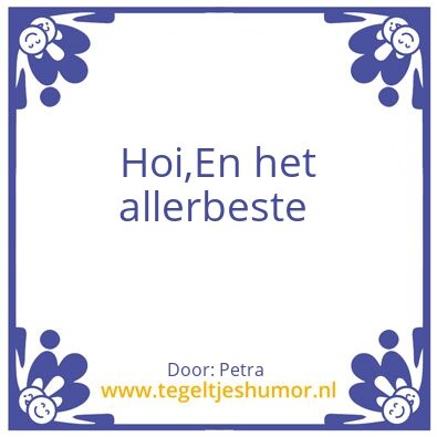 Tegeltje: Lau
