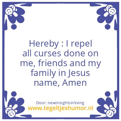 Tegeltje: In Jesus Name