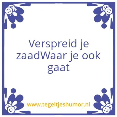 Tegeltje: Bijbels rijm