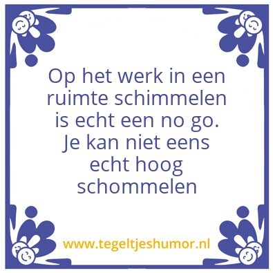 Tegeltje: Schimmel/schommel