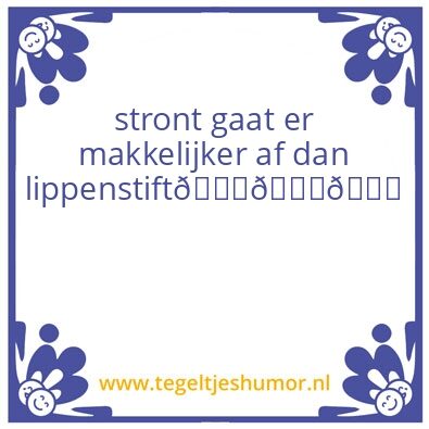 Tegeltje: homo