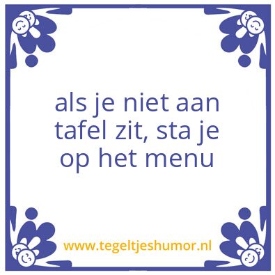 Tegeltje: relevant