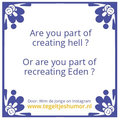 Tegeltje: Who Are You ?