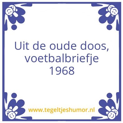 Tegeltje: BULLETIN 1968