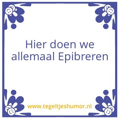 Tegeltje: werk