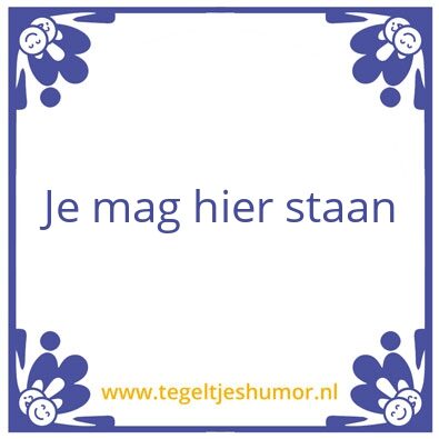 Tegeltje: Delft