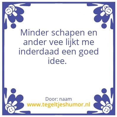 Tegeltje: naam