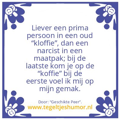 Tegeltje: Liever …
