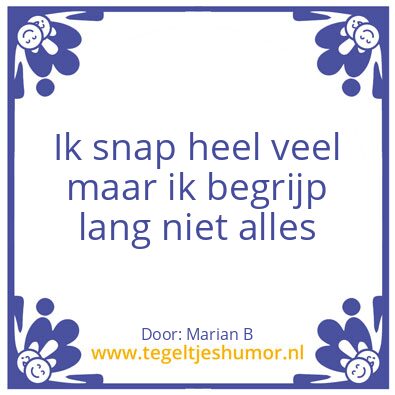 Tegeltje: Marian Borg