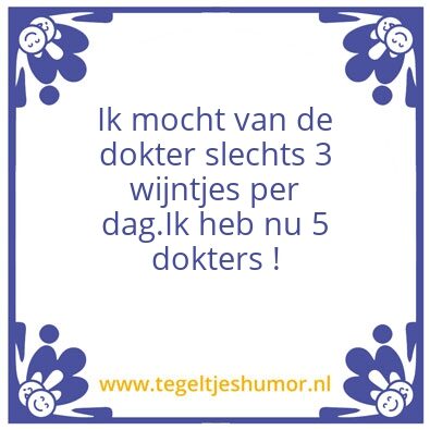 Tegeltje: Wijn