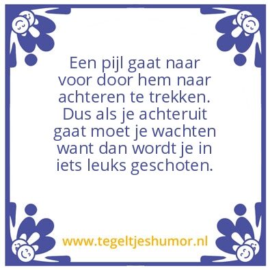 Tegeltje: Pijl