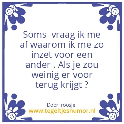 Tegeltje: iets