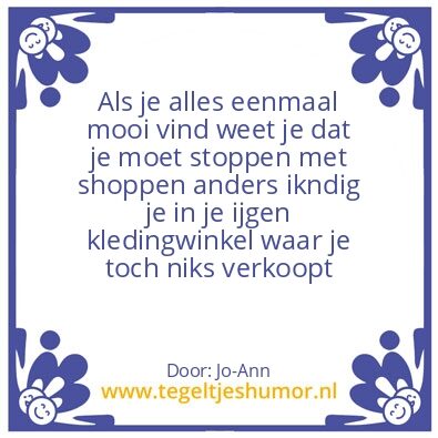 Tegeltje: Kleren