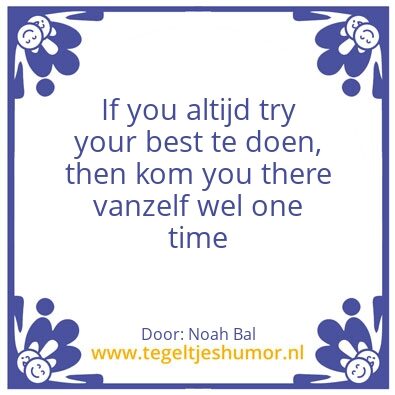 Tegeltje: Vanzelf one time