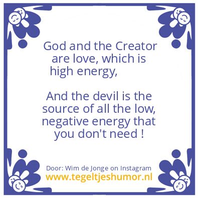 Tegeltje: God and the Creator