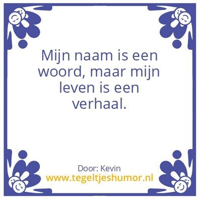 Tegeltje: Kevin