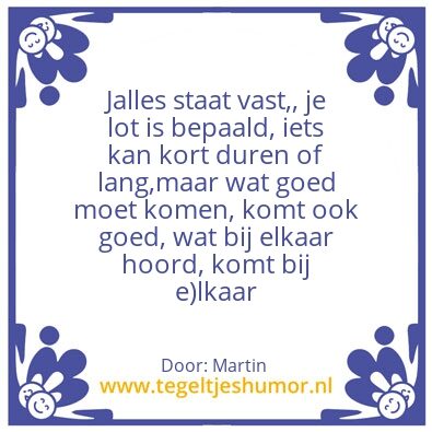 Tegeltje: Martin gijzemijter