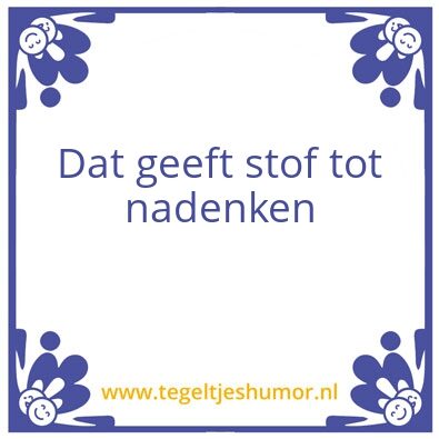 Tegeltje: File