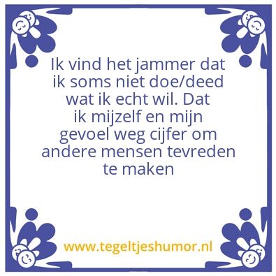 Tegeltje: Ja