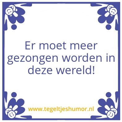 Tegeltje: Zingen in Beijum